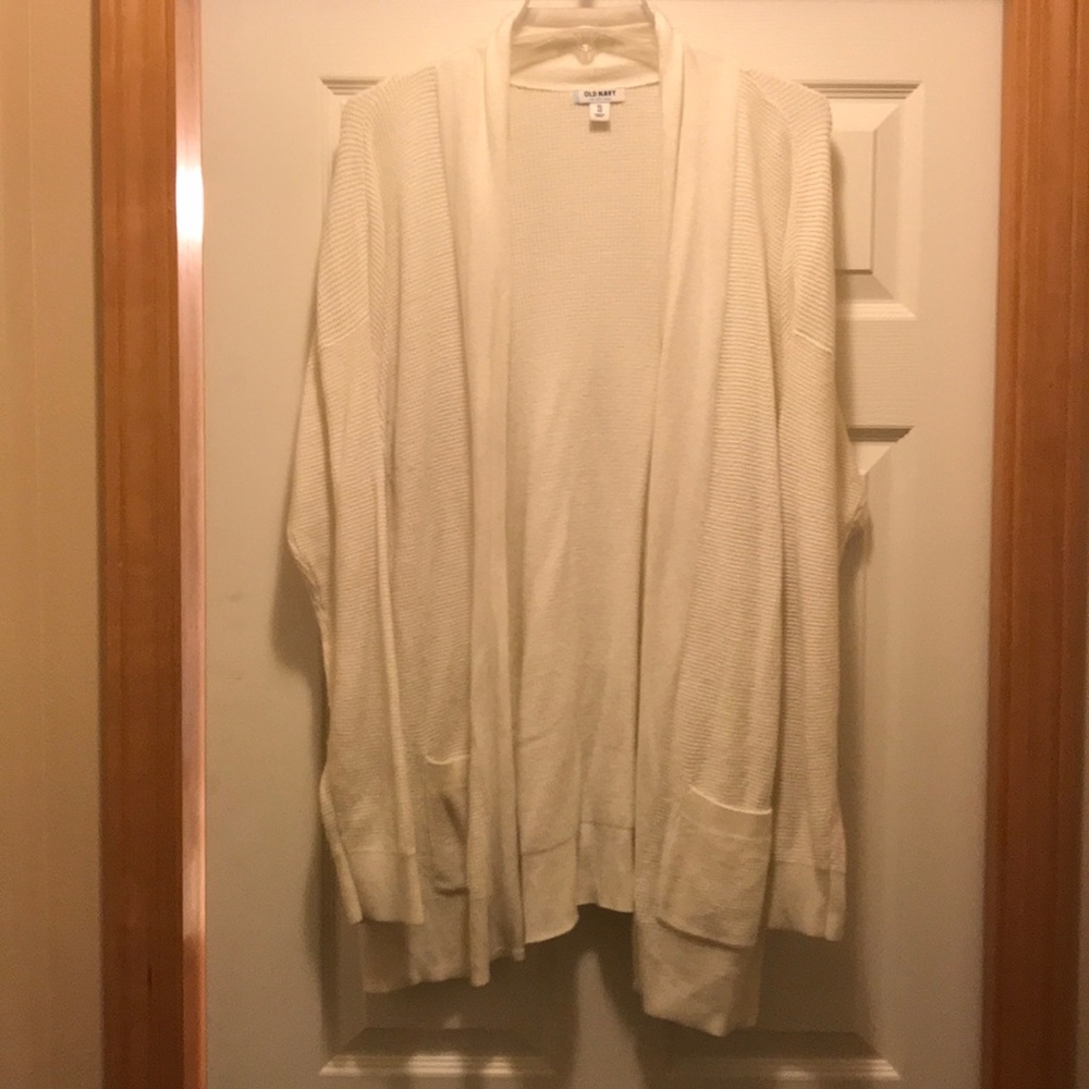 Waffle knit sweater